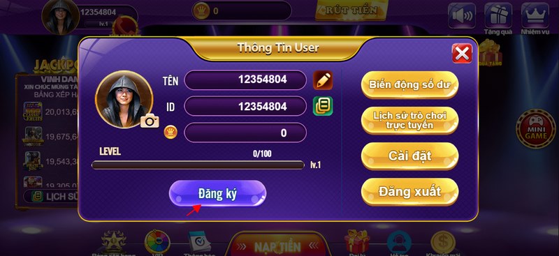 Tạo tài khoản tham gia chơi đổi thưởng chỉ cần vài thao tác 