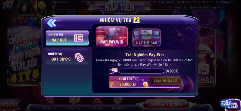 Những khuyến mãi sân chơi 789 đưa ra luôn tạo được điểm nhấn và hấp dẫn 