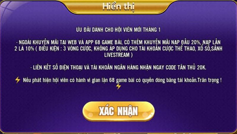 Các ngày trong tuần đều có khuyến mãi với tất cả người chơi 
