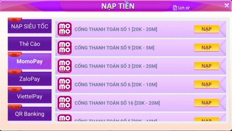 Các kênh thanh toán đang được nhiều người dùng là ví điện tử 