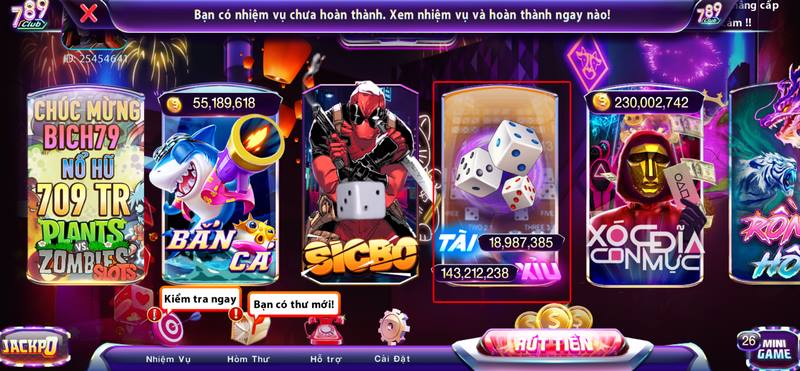 Tài Xỉu 789 Club đang rất nổi tiếng trên thị trường đổi thưởng 